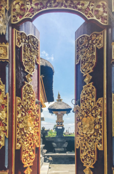 Ornamental Bali Temple Doors